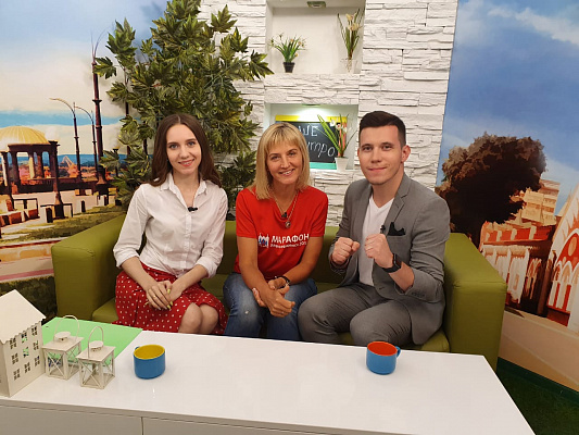 В программе «Наше утро» Альбина Попова рассказала о марафоне «Бег к мечте»